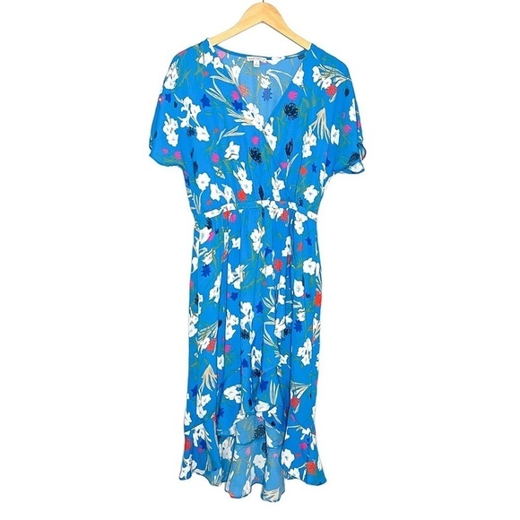 J Crew Mercantile Floral Ruffle Trim Midi Dress Small - Picture 4 of 9